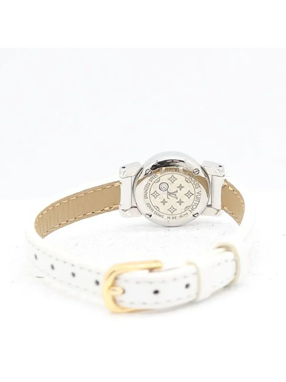 Louis Vuitton Tambour Quartz Pink Dial Watch